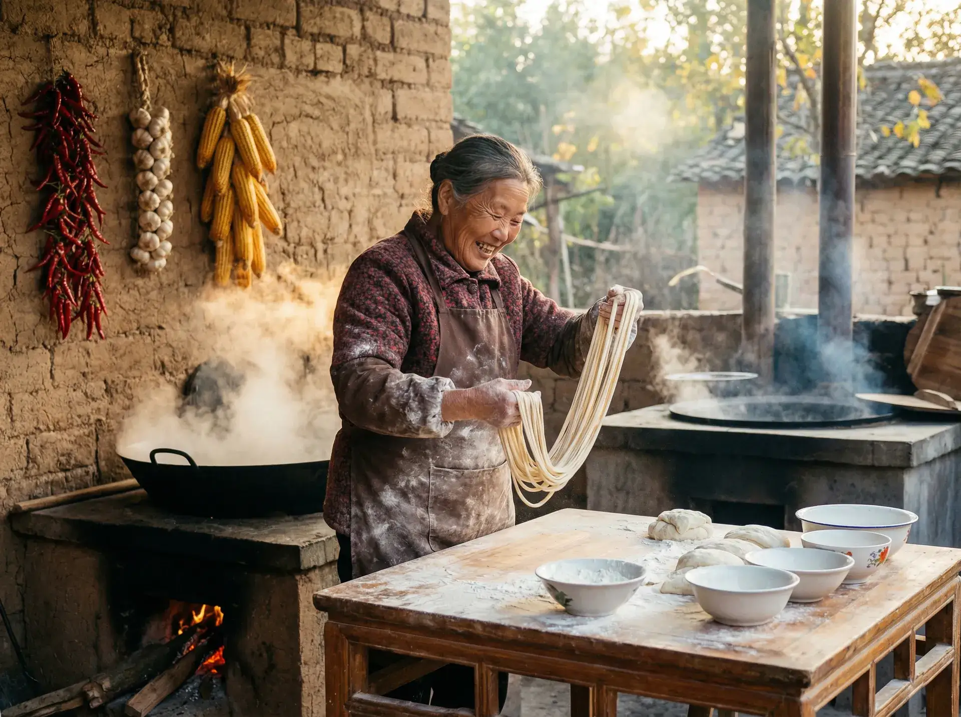 农家大嫂手擀面 - 最近中文字幕在线视频看 乡村美食